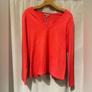 Lilla P v-neck long sleeve tee: Zest